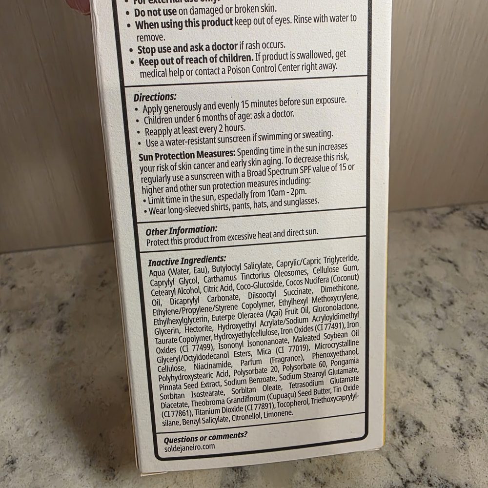 Sol de Janeiro Rio Radiance SPF 50 Body Lotion - Yellow NIB - Picture 7 of 8